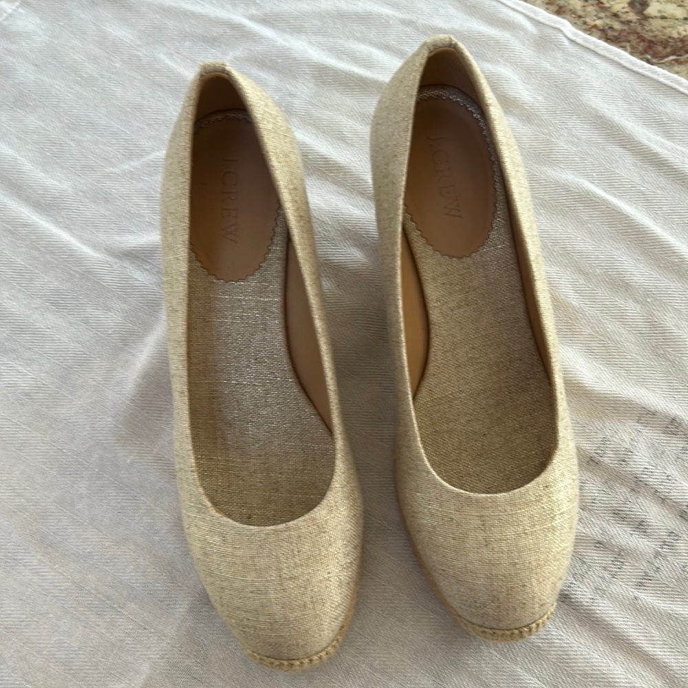 J. Crew Natural Beige Espadrille Flats
